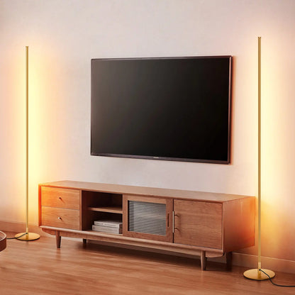 2-Pack 57.5" Minimalist LED Corner Floor Lamp