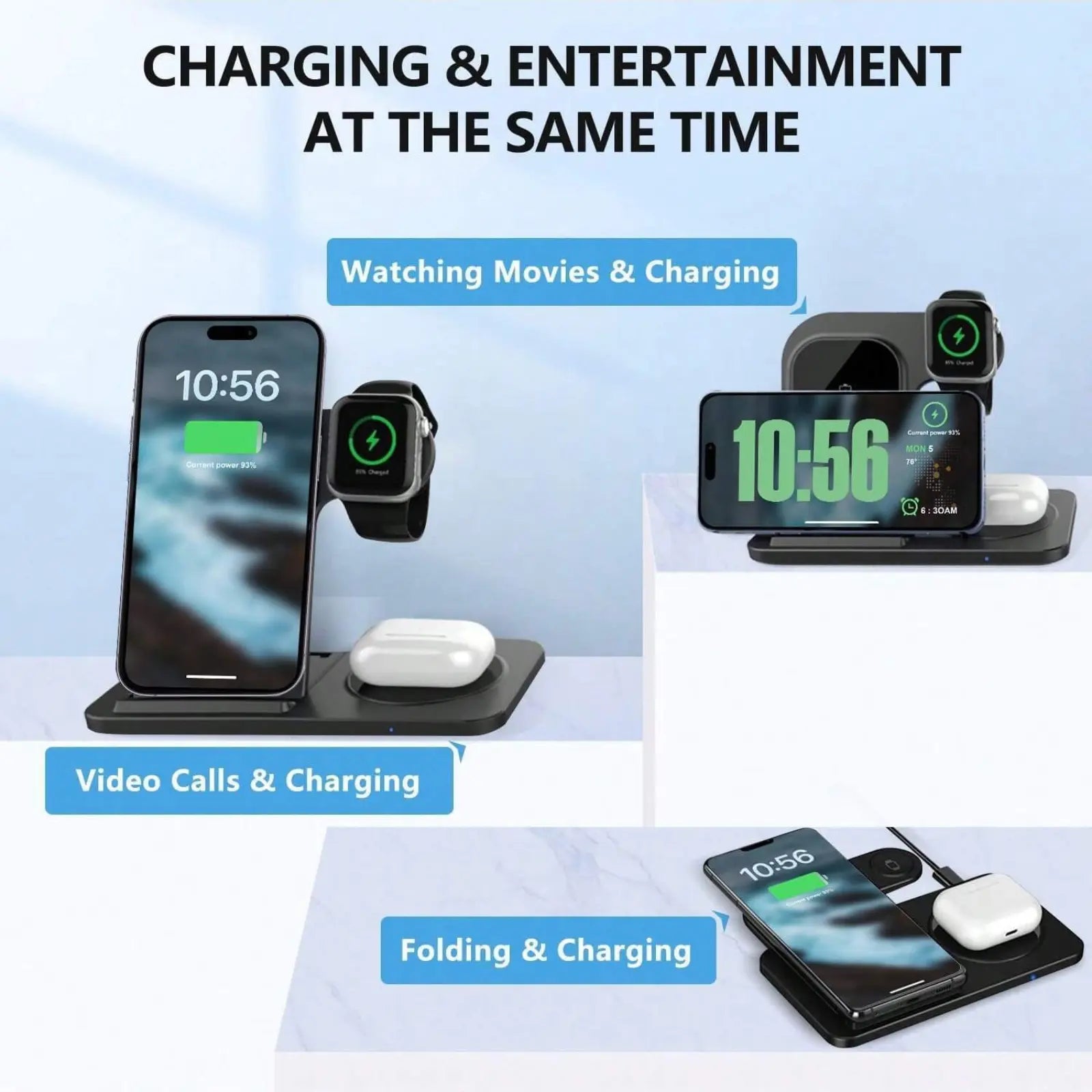 Wireless Charging Station for Apple Devices