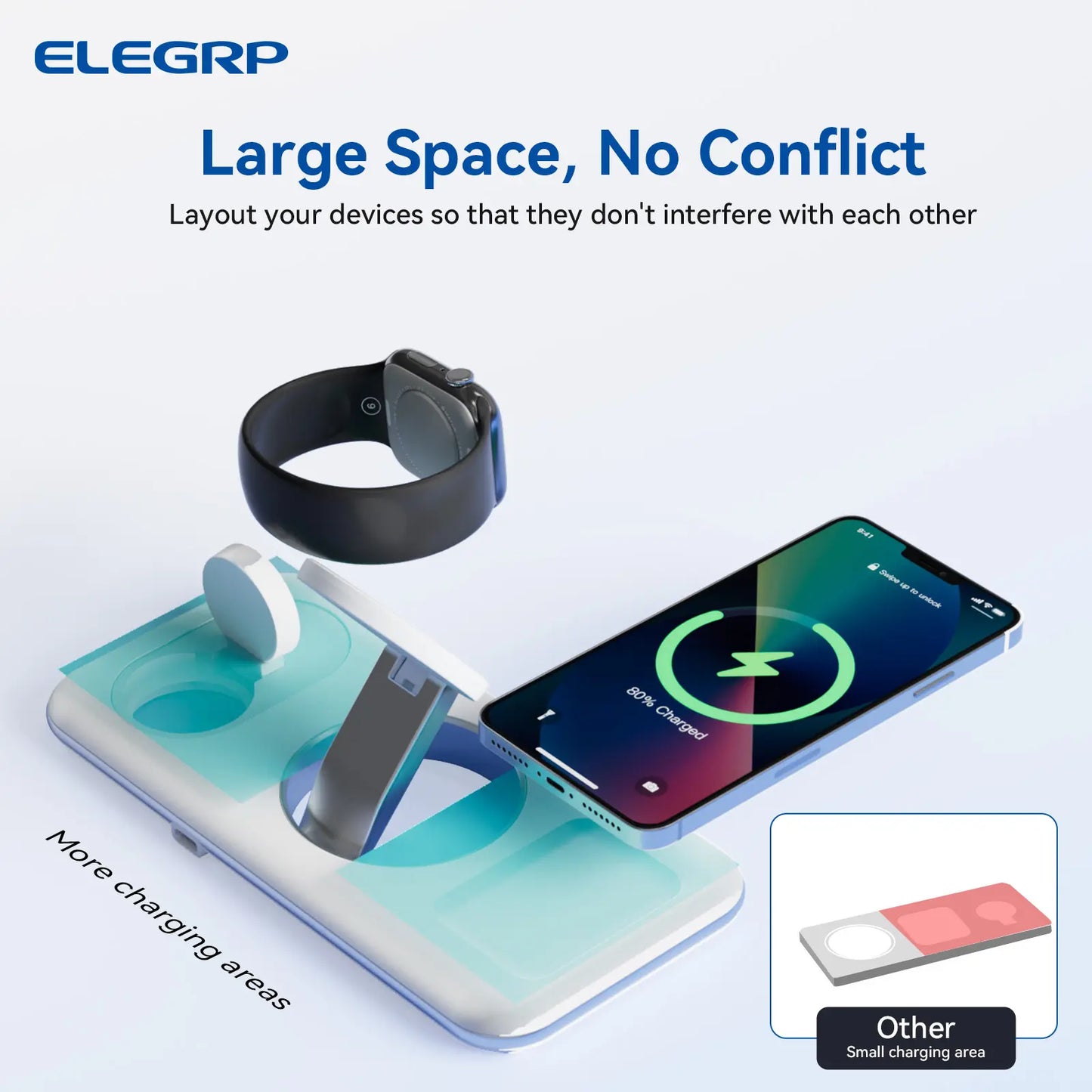 ELEGRP Wireless Apple Charging Station