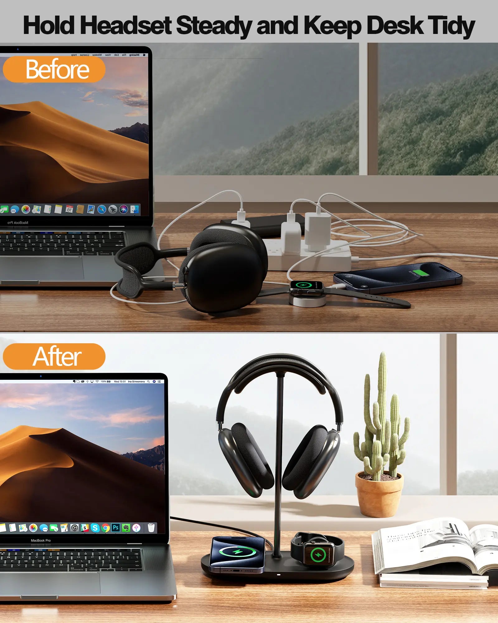 3-In-1 Headphone Stand