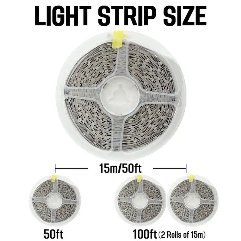100Ft LED Strip Lights, Bluetooth Smart App