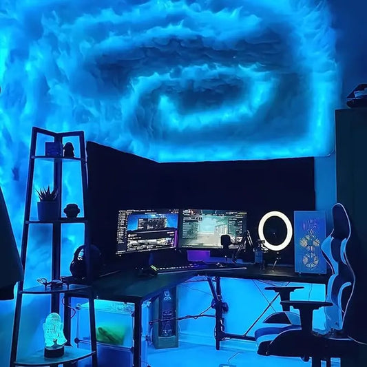 3D Thundercloud LED Lamp with Multicolor Transformation