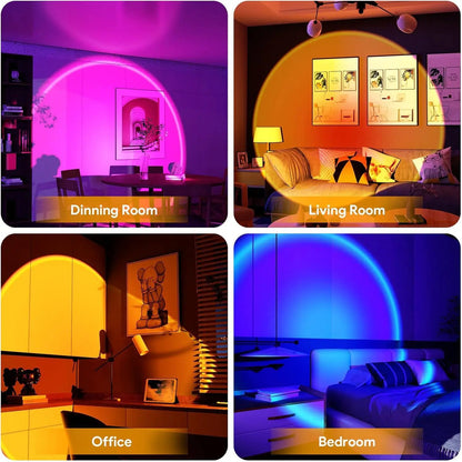 Sunset Lamp, Sunset Projection Lamp with Remote 16 Colors