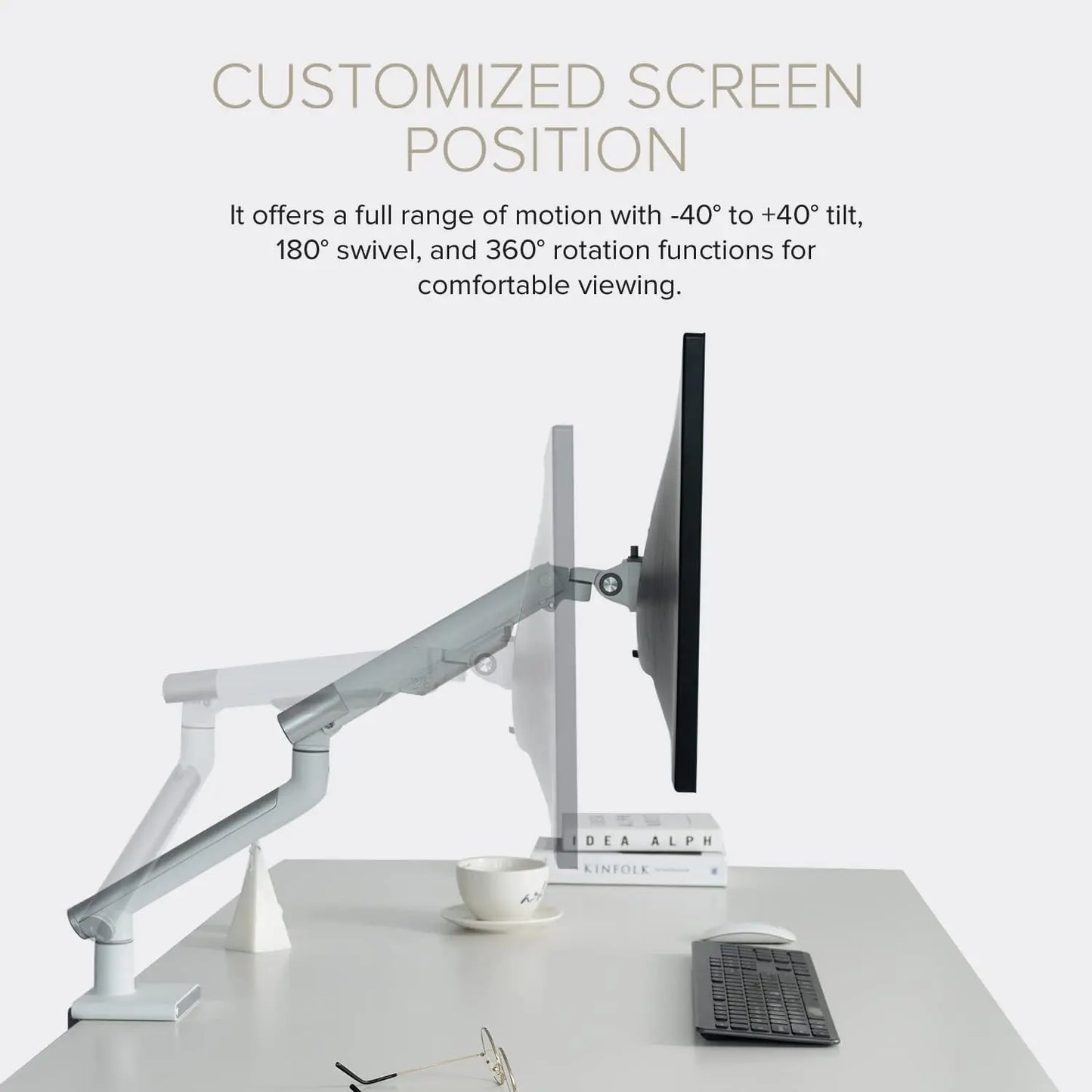 POUT - E12 Dual Monitor Arm 