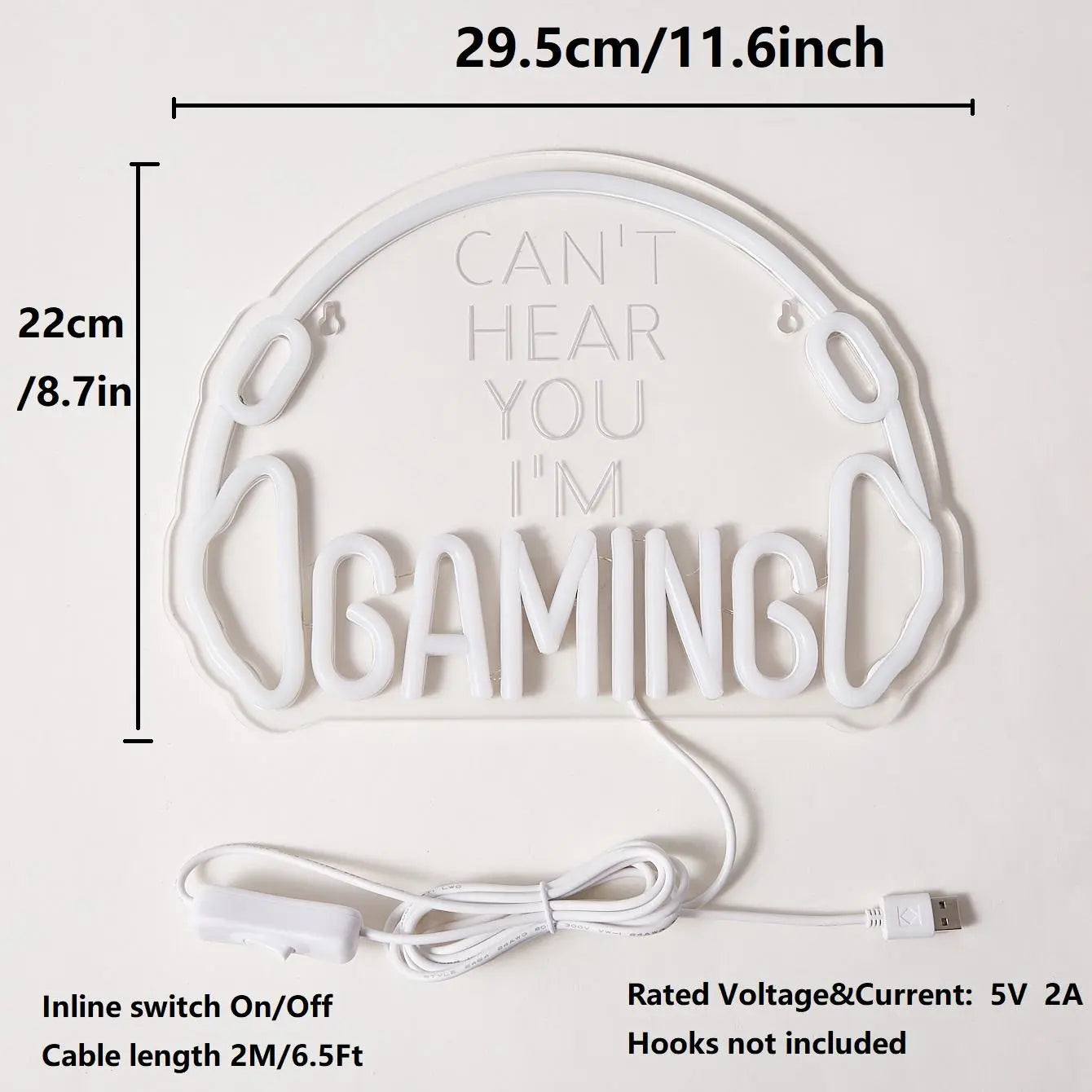Creative Gaming Zone & Earphone Design Neon Sign