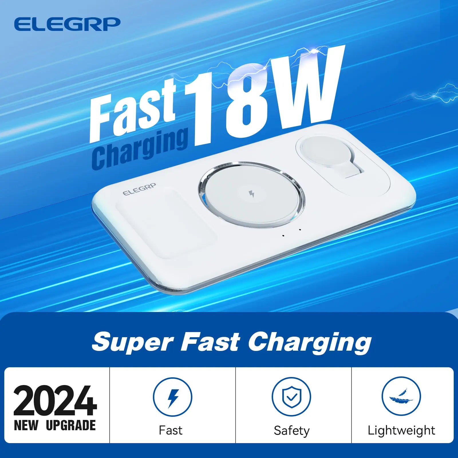 ELEGRP Wireless Apple Charging Station