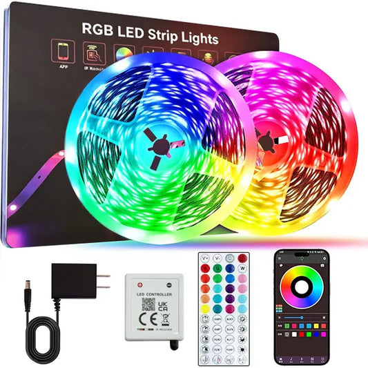100Ft LED Strip Lights, Bluetooth Smart App