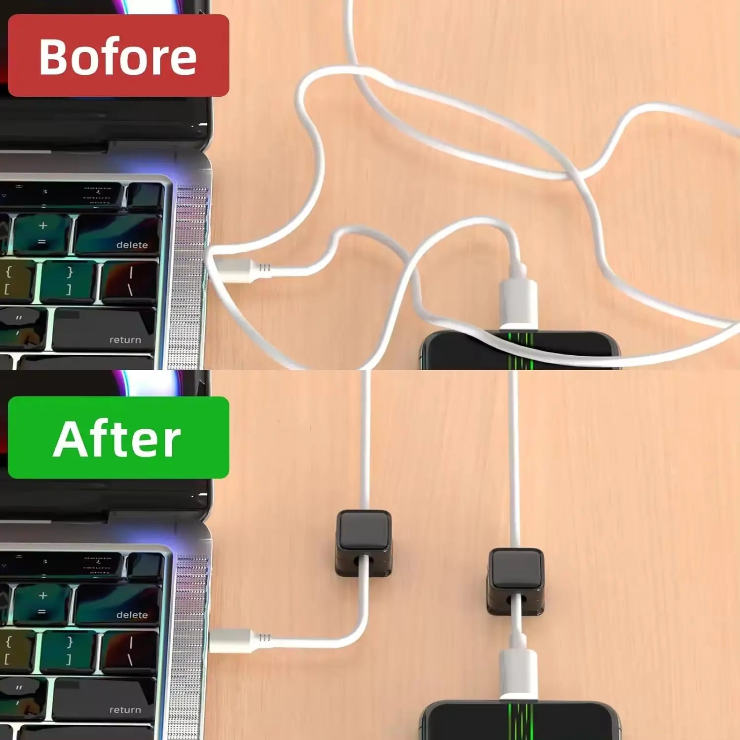 5 Pack Magnetic Cable Clips