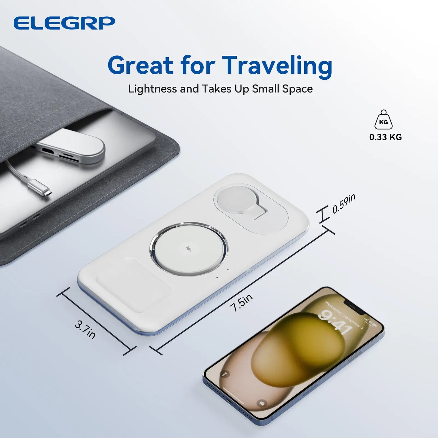 ELEGRP Wireless Apple Charging Station