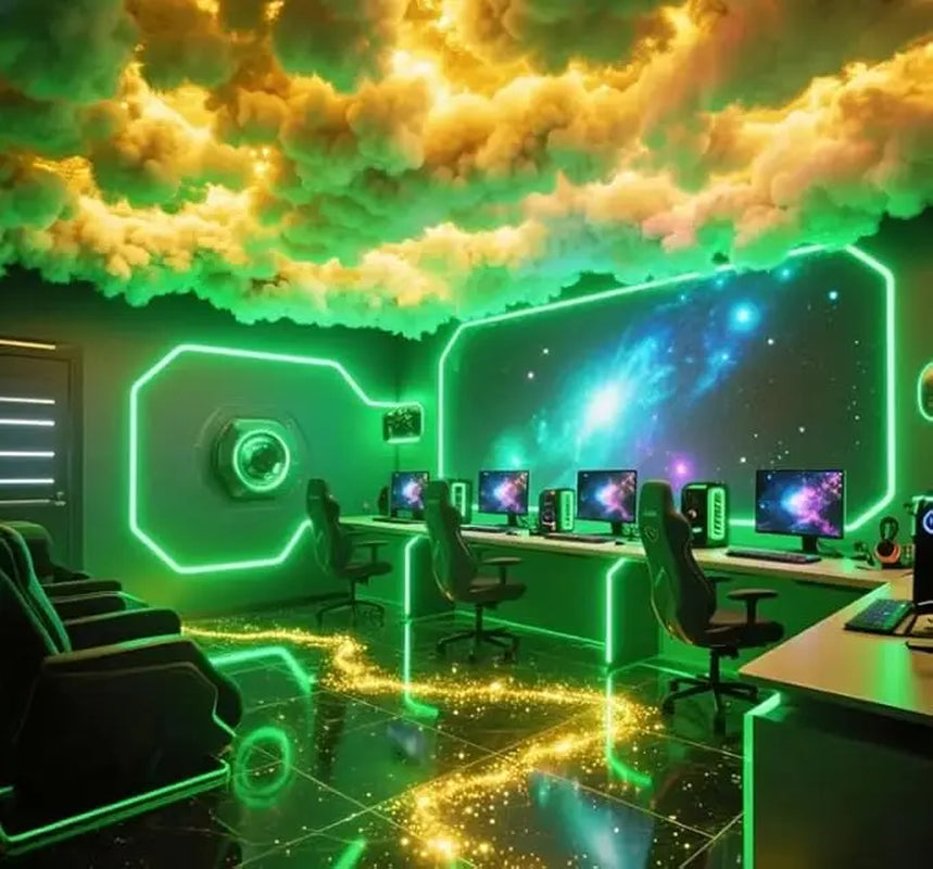 3D Thundercloud LED Light, Cotton Lightning Cloud