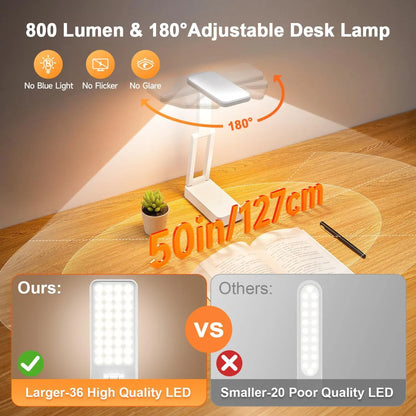 Desk Light with USB Charging Port