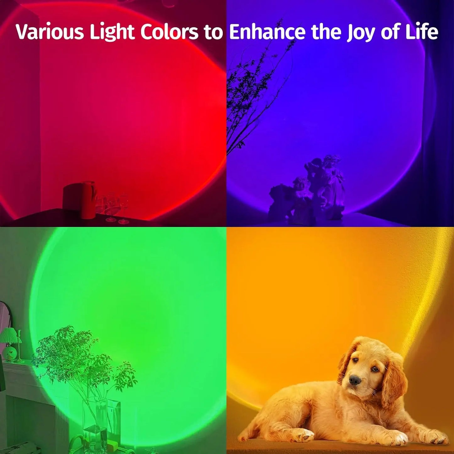 Sunset Lamp Projector with APP & Button Control