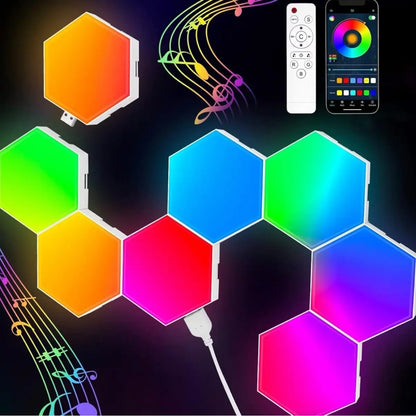 6-Pack Hexagon Lights with Remote