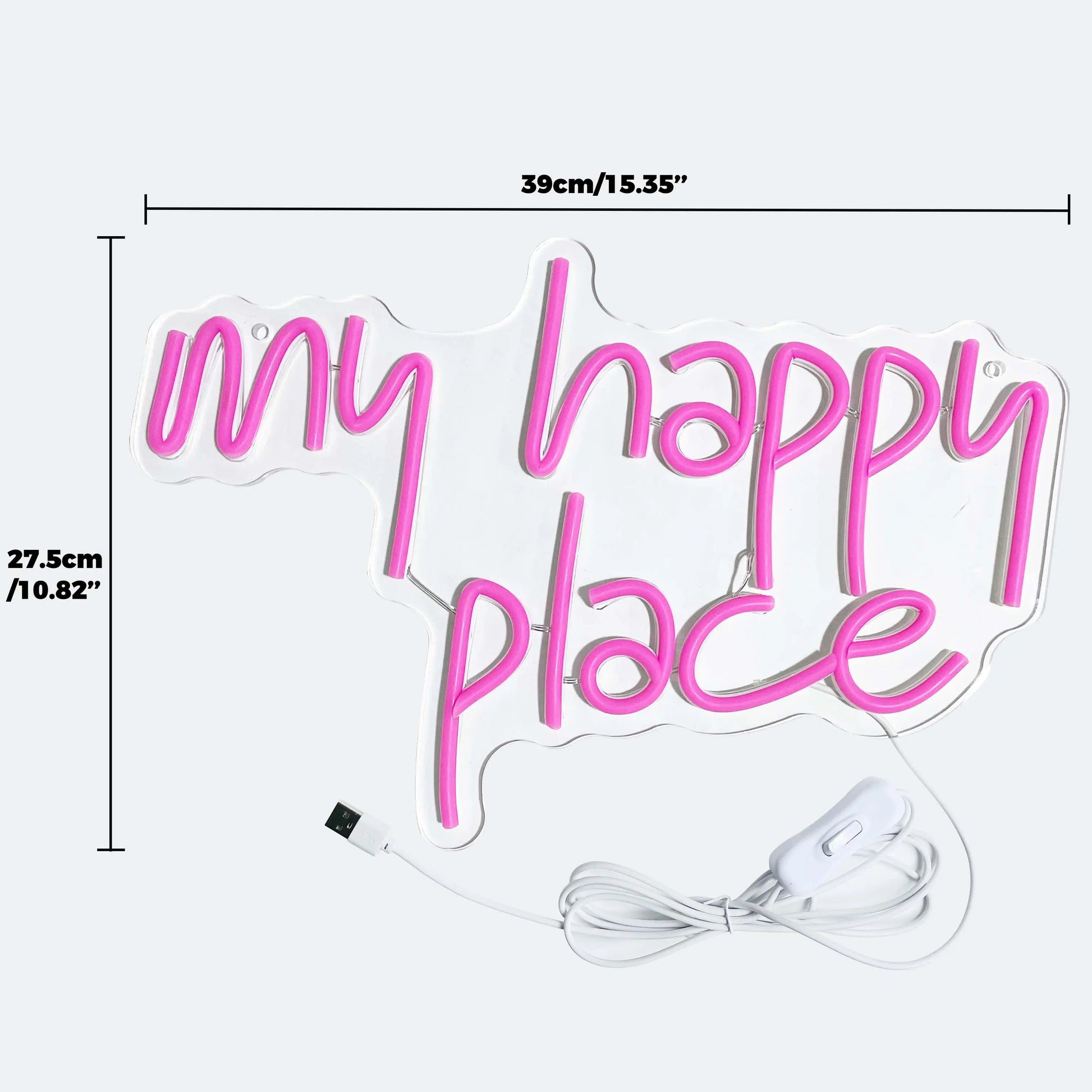 "My Happy Place" Neon Sign