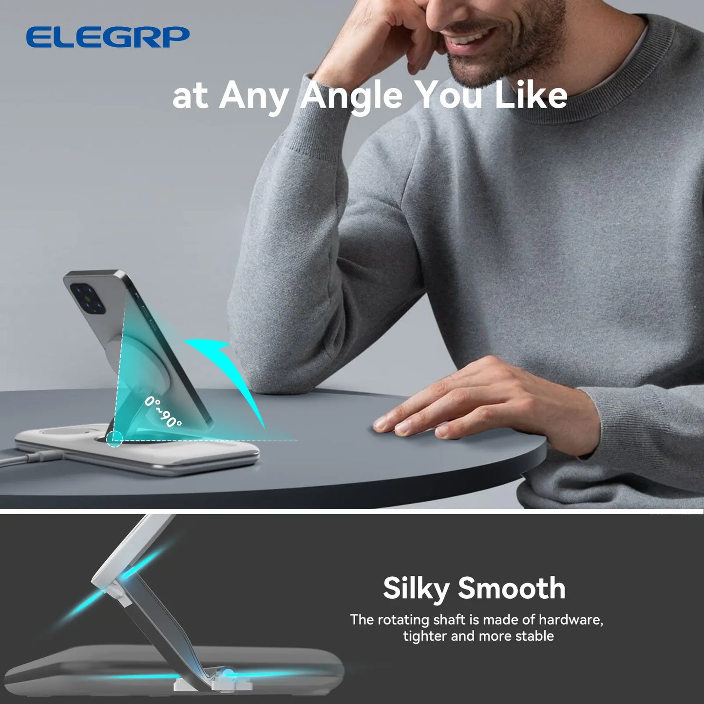 ELEGRP Wireless Apple Charging Station