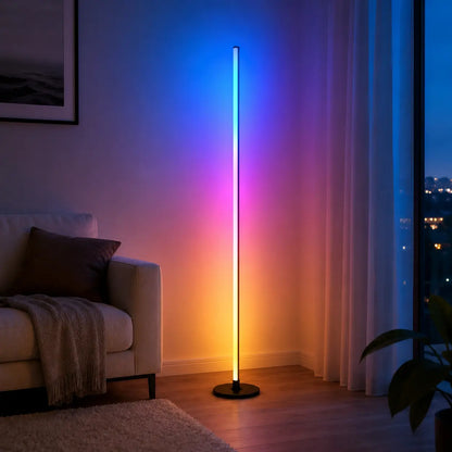 Smart RGB Floor Lamp with 16M Colors & Music Sync – App/Remote Controlled LED