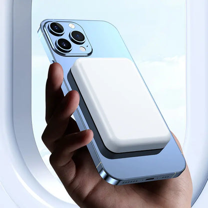 [Dealsforyoudays]5000Mah Magnetic Power Bank for Iphone 12–17 Series, Works Best with Magsafe Case or No Case, Portable Wireless Charger Summerwins