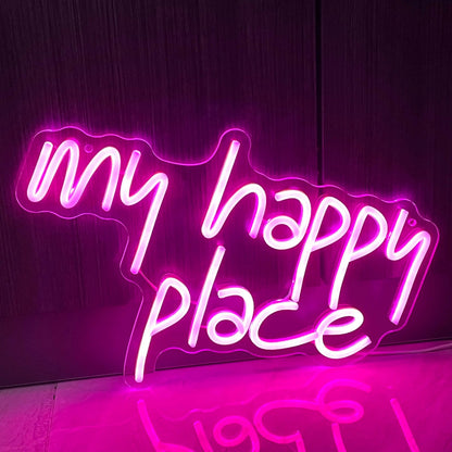 "My Happy Place" Neon Sign