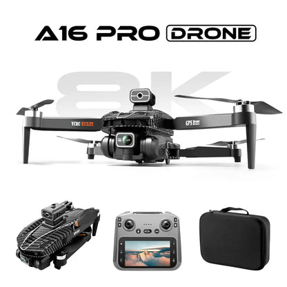 Professional GPS Drone with 4.5" HD LCD Controller, 3000M Remote Control Range, Brushless Motor, Optical Flow Positioning, Ultrasonic Altitude Hold, Surround Flight, One-Key Return, Christmas Gift for Adults & Beginners