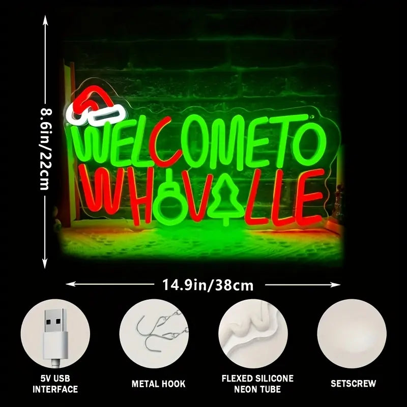 Welcome to Whoville Neon Sign