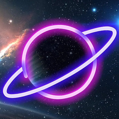Planet Neon Sign