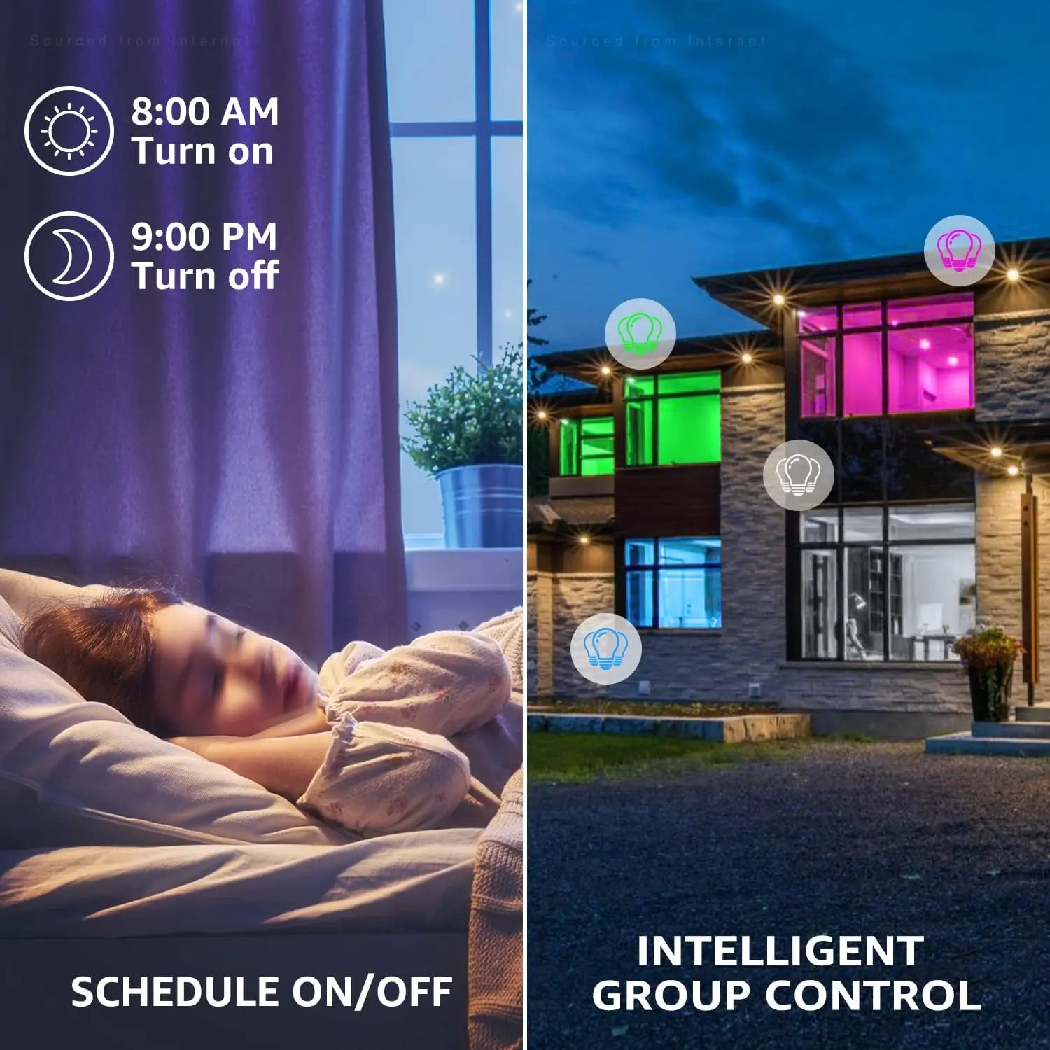 Smart 9W A19 LED Light Bulb - Google Home & Alexa Compatible