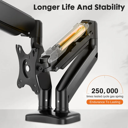 Monitor Stand - Adjustable Desk Mount Arm for 15-27 Inch Monitors