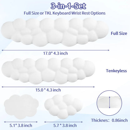 Cloud Wrist Rest Keyboard, Cute Arm Rest for Palm Support